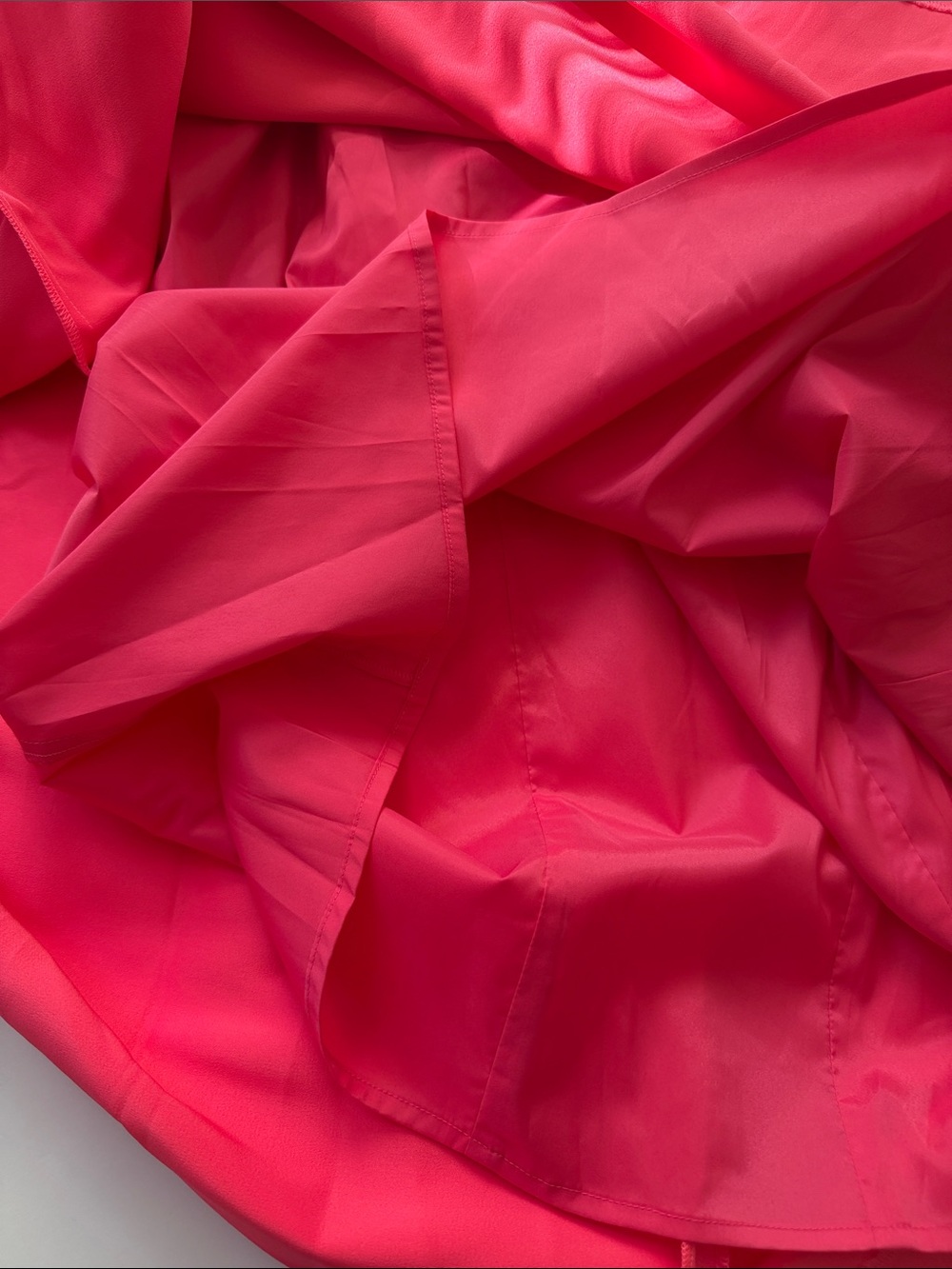 Trina Turk Baroness Cape Dress Pink Satin Belted Midi Size 6 NWT - Picture 11 of 11